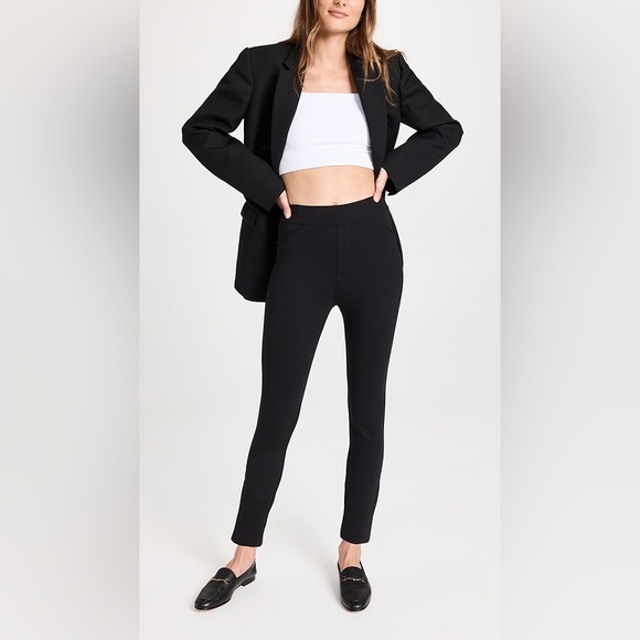 Spanx Women’s Black Like New Pull On Backseam Skinny Ponte Pants in XS - Picture 1 of 9